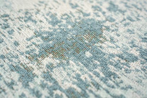 6' X 8' Green White And Gray Abstract Washable Area Rug With UV Protection