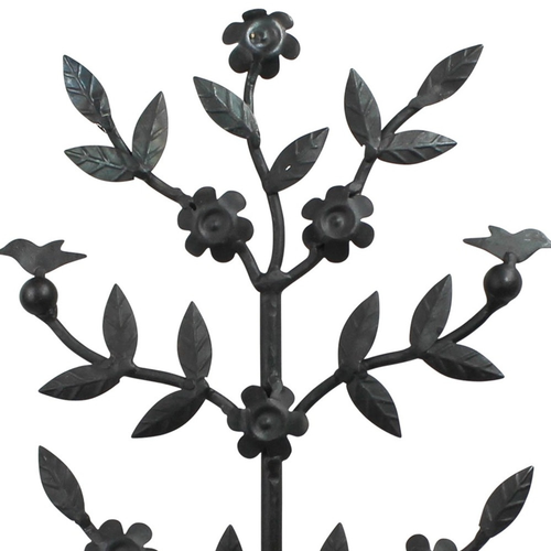 Metal And Wood Botanical Sculpture