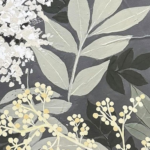 My Garden II Distressed White Framed Wall Art