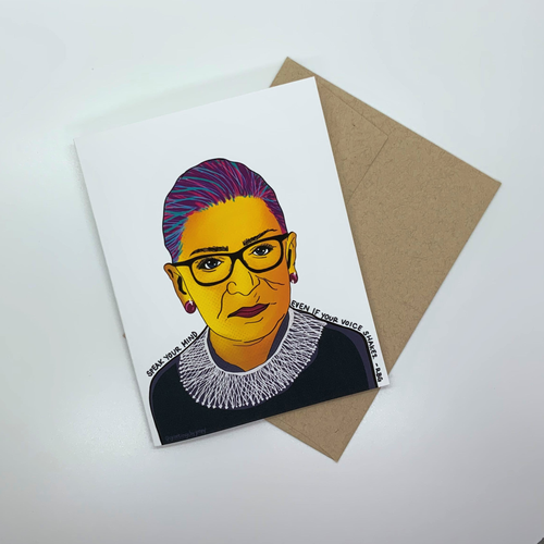 Ruth Bader Ginsburg Pop Art - Greeting Card
