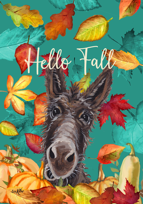 Donkey -  Fall Farm Animal Garden Flag
