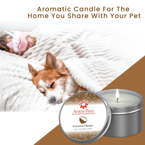 8 OZ CANDLE IN TIN COCONUT PAPAYA