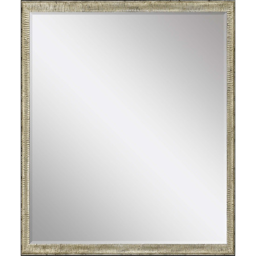 31" Silver Wood Accent Mirror