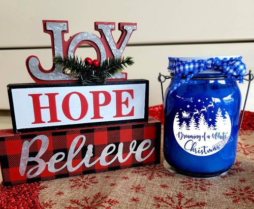 Christmas cheer soy wax candle