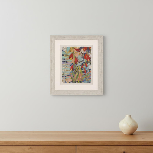 Summer's End I Distressed White Framed Wall Art