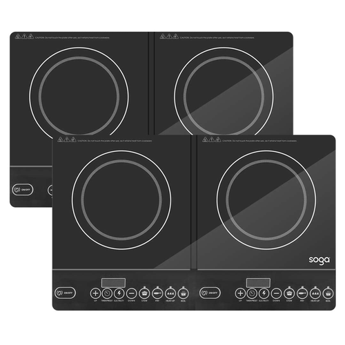 Cooktop Portable Induction LED Electric Double Duo Hot Plate Burners Cooktop Stove
