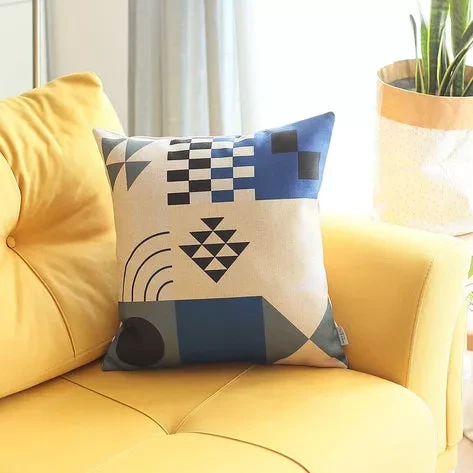 Boho-Chic Printed Jacquard Throw Pillow Covers