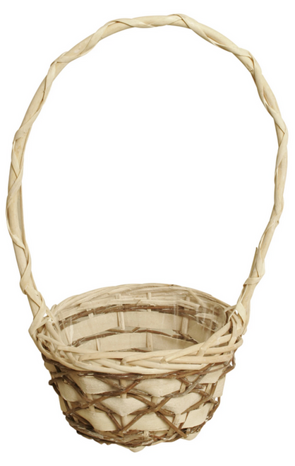 Woodchip, Willow & Vine Handled Basket