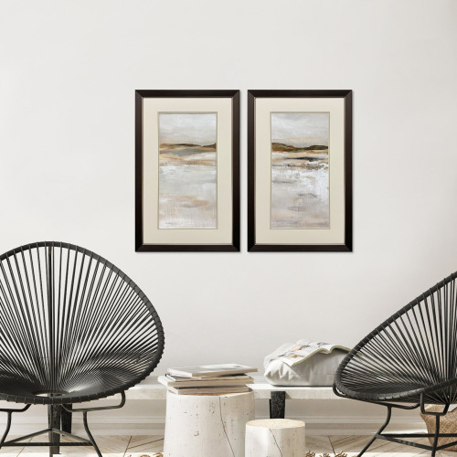 Desert Floor Dark Brown Framed Wall Art