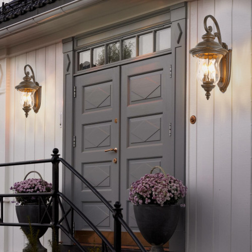 Bronze Transparent Outdoor Hanging Light