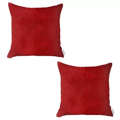Bohemian Vegan Faux Leather Throw Pillow