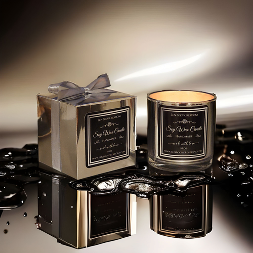 Luxury Chrome Soy wax candle