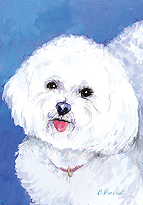 Bichon Frise - Best of Breed Outdoor Portrait Flag