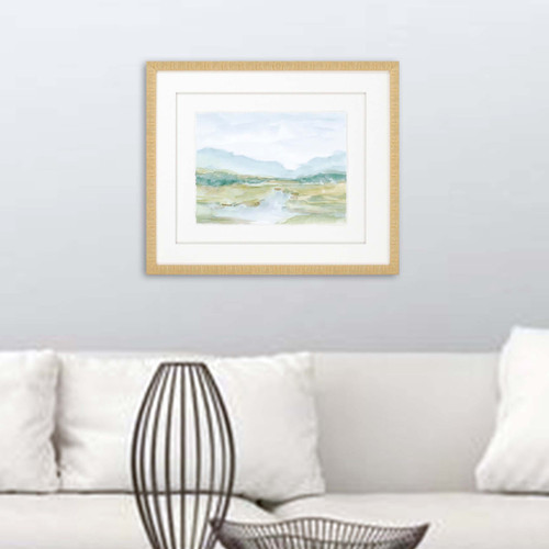 Watercolour III Gold Framed Print Wall Art