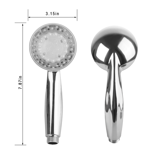 iMounTEK LED Shower Head Handheld Color-Changing AutoMat