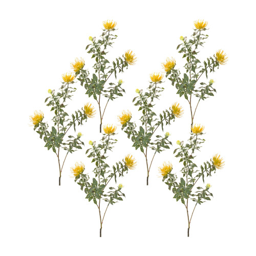 Set of Six 34" Yellow Artificial