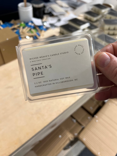 Santa's Pipe Soy Wax Candle (4 Size Options)