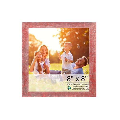 8 X 8 Rustic Farmhouse Espresso Wood Frame