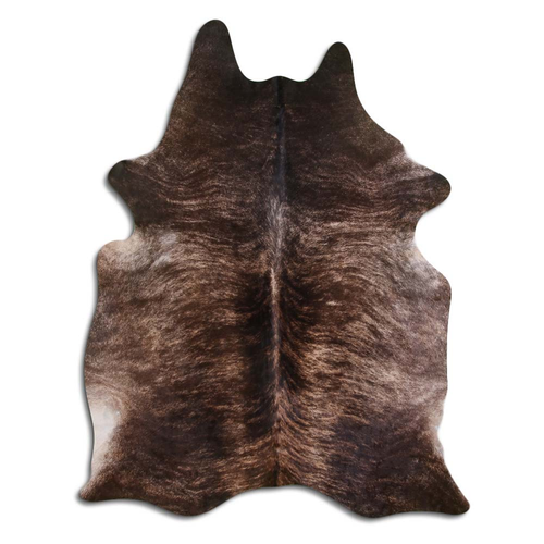 NATURAL HAIR ON COWHIDE DARK BRINDLE