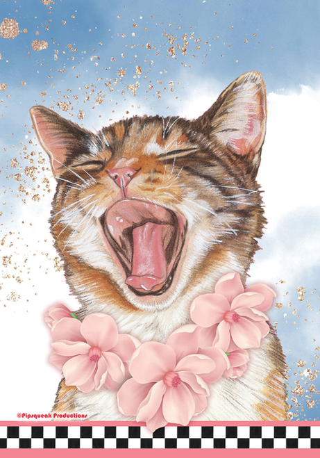 Cats Meow GFS123   Pipsqueak Productions Outdoor Floral Flag