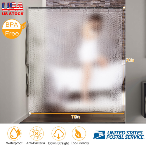 Shower Curtain Waterproof 70x70 Inches Bathroom Shower