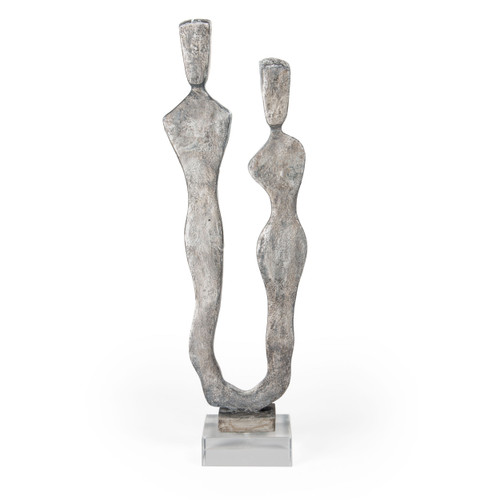 24" Gray Resin no no no no no Tabletop Sculpture