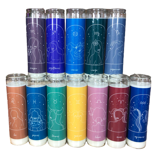Minimalist Zodiac Devotional Candles