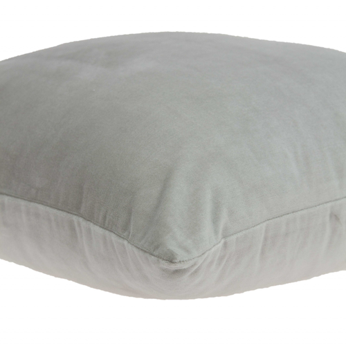 22" Gray Cotton Blend Throw Pillow