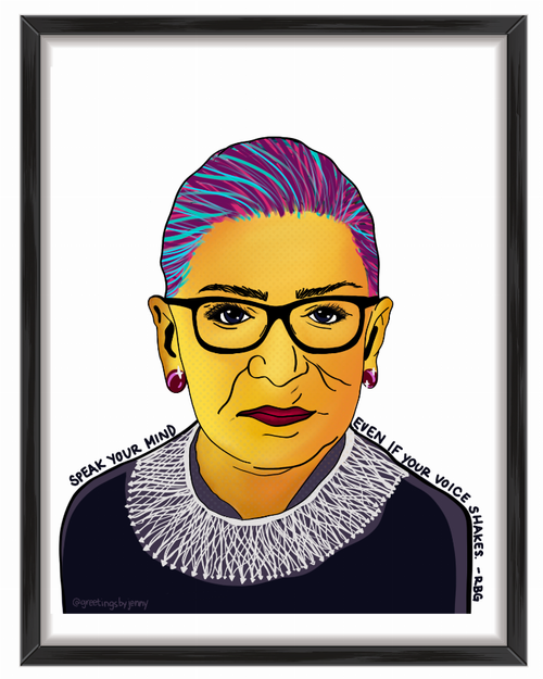 Ruth Bader Ginsburg Pop Art Print