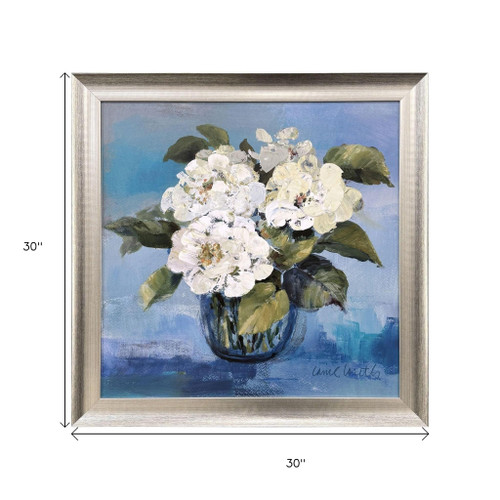 Alluring Blooms Silver Framed Wall Art