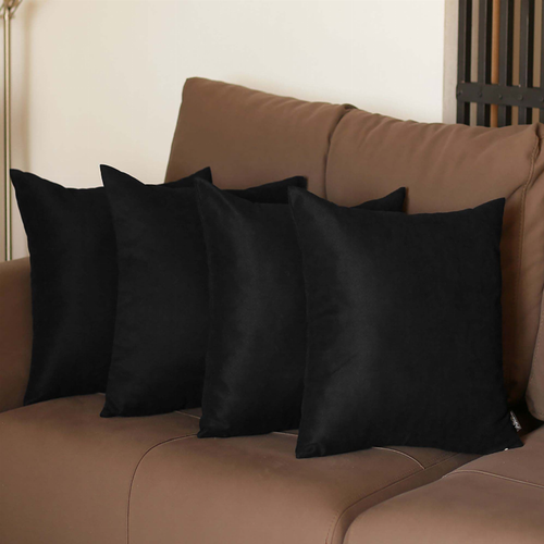 Farmhouse Square and Lumbar Solid Color Throw Pillows Set