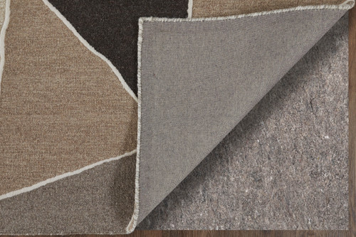12' X 15' Blue And Ivory Wool Abstract Hand Tufted Area Rug