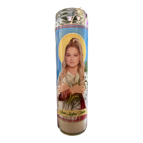 Meghan Trainor Devotional Prayer Saint Candle