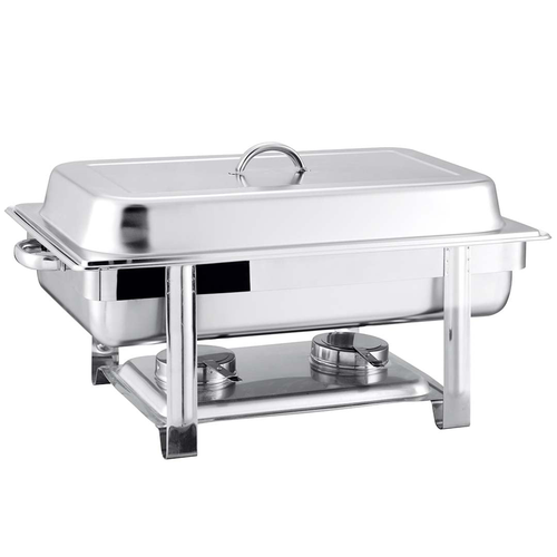 Stainless Steel Chafing Double Tray Catering Dish Food Warmer
