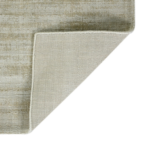 9' X 12' Sand And Ivory Striped Hand Woven Area Rug