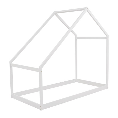 White Wood Twin Bed Frame