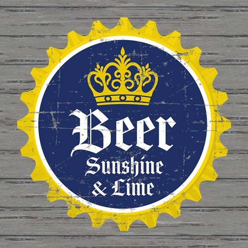 Beer, Sunshine & Lime... Wall Sign