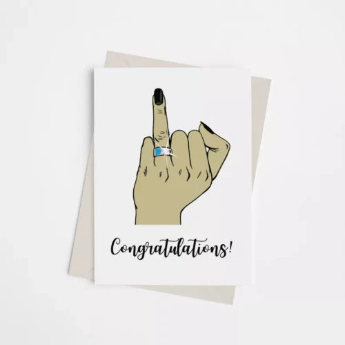 Congrats/Fucking Finally - Engagement Greeting Cards