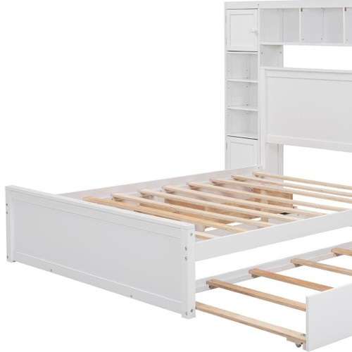 White Wood Queen Bed Frame