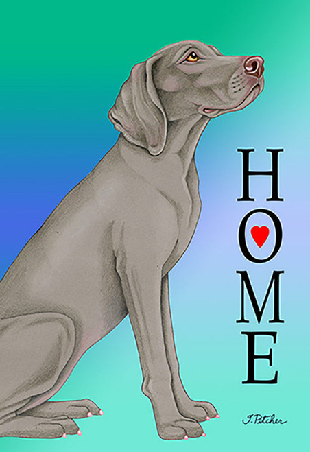 Weimaraner- Tomoyo Pitcher Home Garden Flag 
