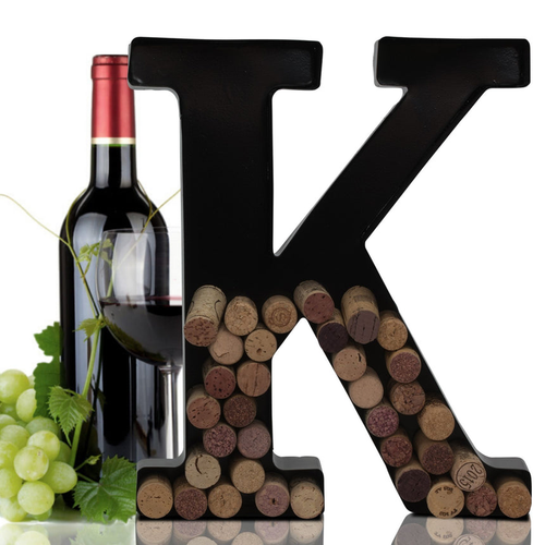 Made Easy Kit Metal Letter Wine Cork Holder w/Wall Mount Kit