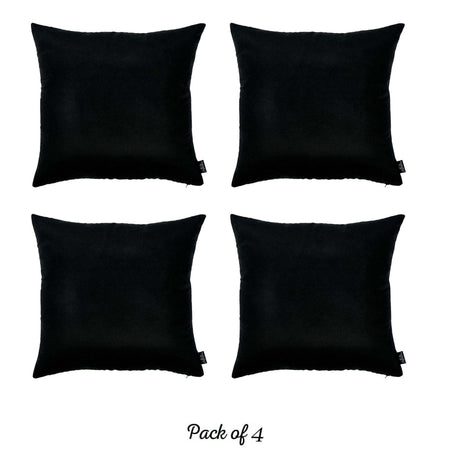 Farmhouse Square and Lumbar Solid Color Throw Pillow Covers Set