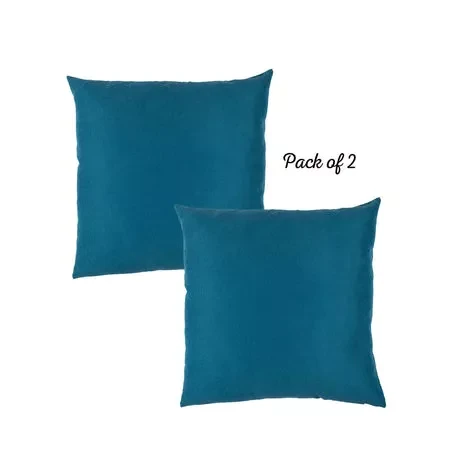 Farmhouse Square and Lumbar Solid Color Throw Pillow Covers Set