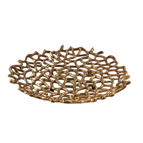 Coralino LG Coral Plate  - Gold
