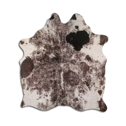 PRINTED HAIR ON COWHIDE PRINTED SALT AND PEPPER
