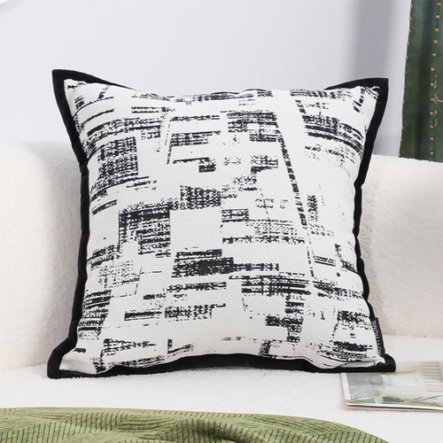 Modern Monochrome Grid Pillowcase