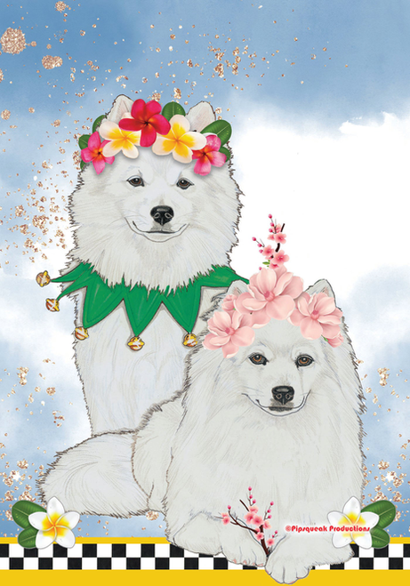Yorkies - Best of Breed Pipsqueak Productions Outdoor Flag
