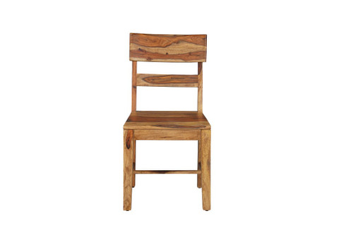 Nine Piece Brown Solid Wood Dining Set with Eight Chairs and One Bench
