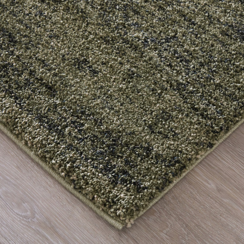 6' X 9' Blue And Ivory Abstract Area Rug