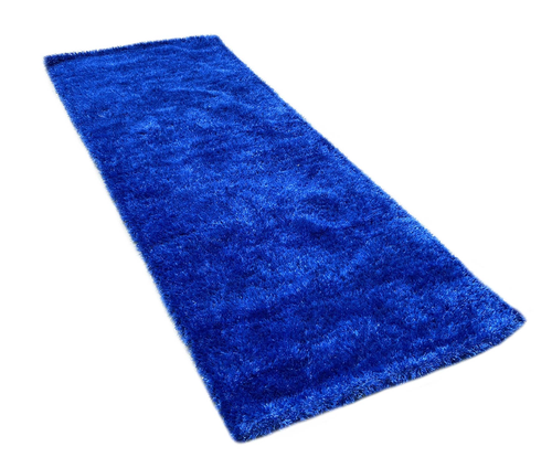 Feet Reversible Soft Shag Navy Area Rug